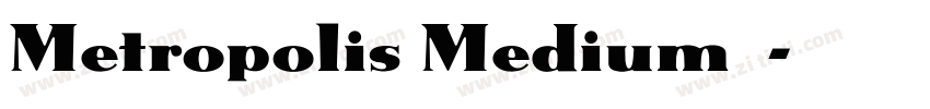 Metropolis Medium 中字体转换